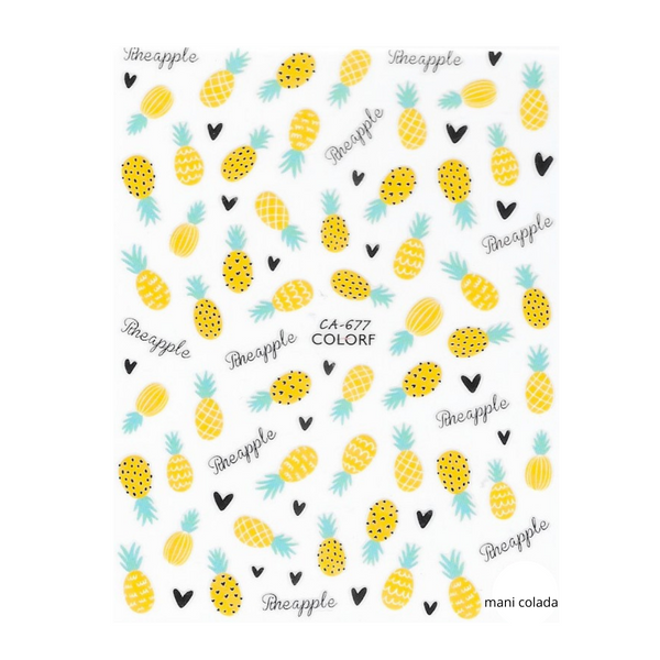 [NAIL DECAL] Pineapple
